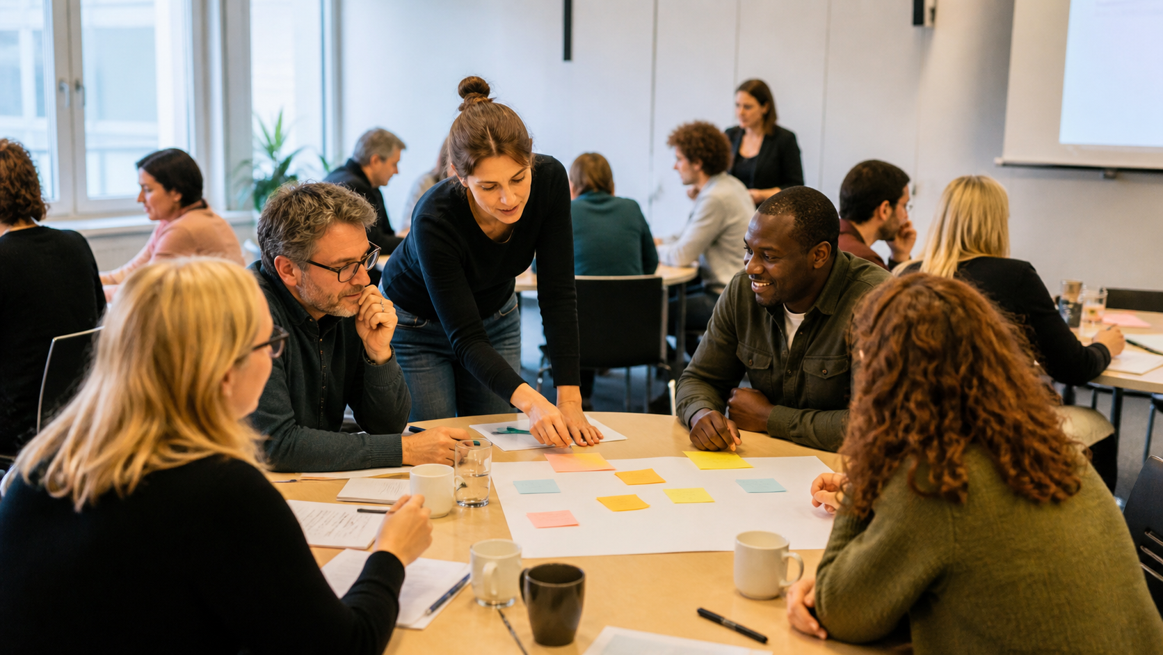 Sustainability workshop participants building practical capability and shared actions