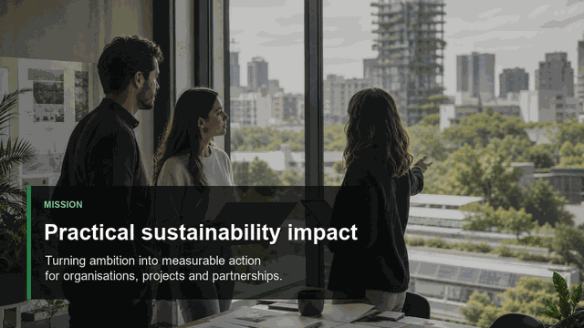 Short motion clip showing InnovaNexus mission and sustainability impact priorities