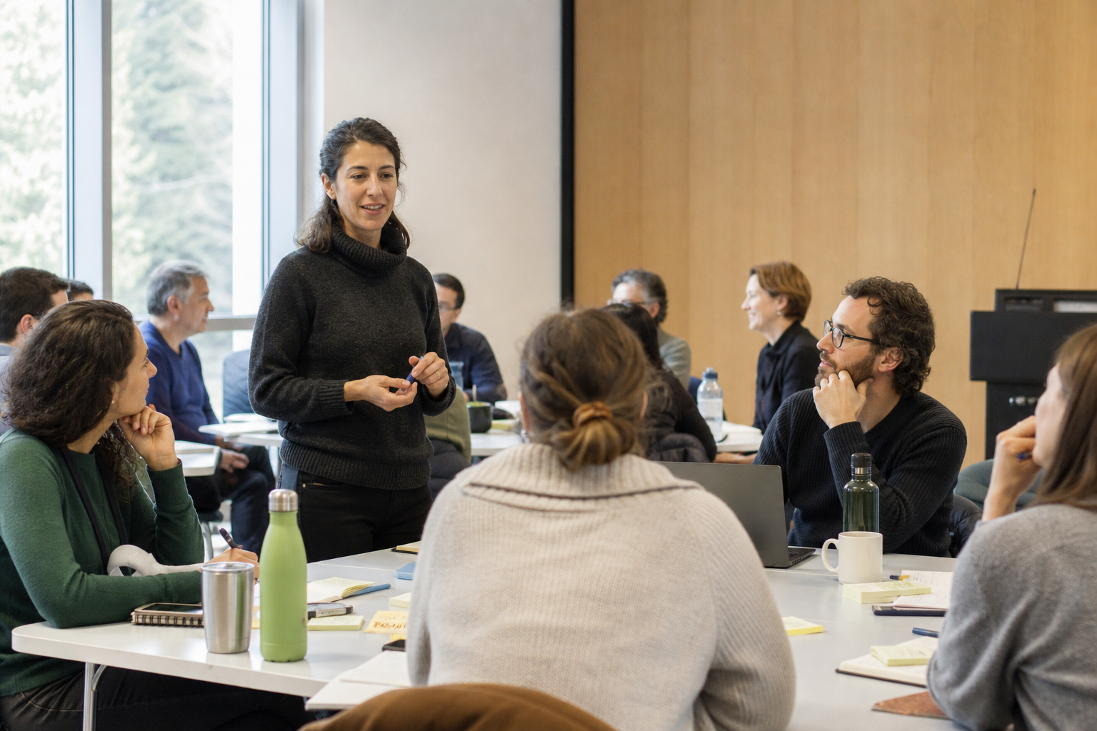 Interactive sustainability training workshop with university and business participants